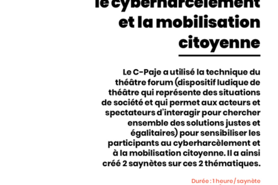 Le théâtre, une technique d'expression et de citoyenneté