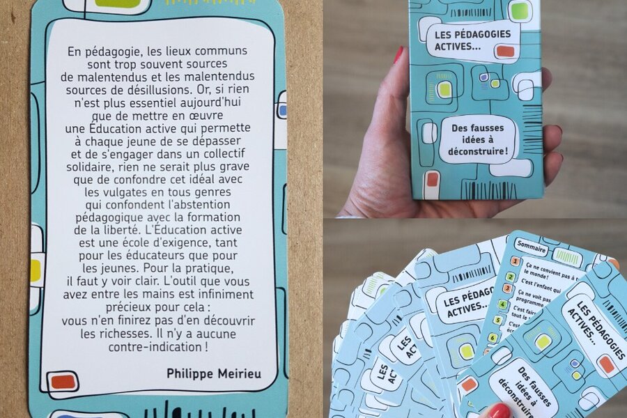 Jeu de cartes <em>Les pédagogies actives... des fausses idées à déconstruire</em>