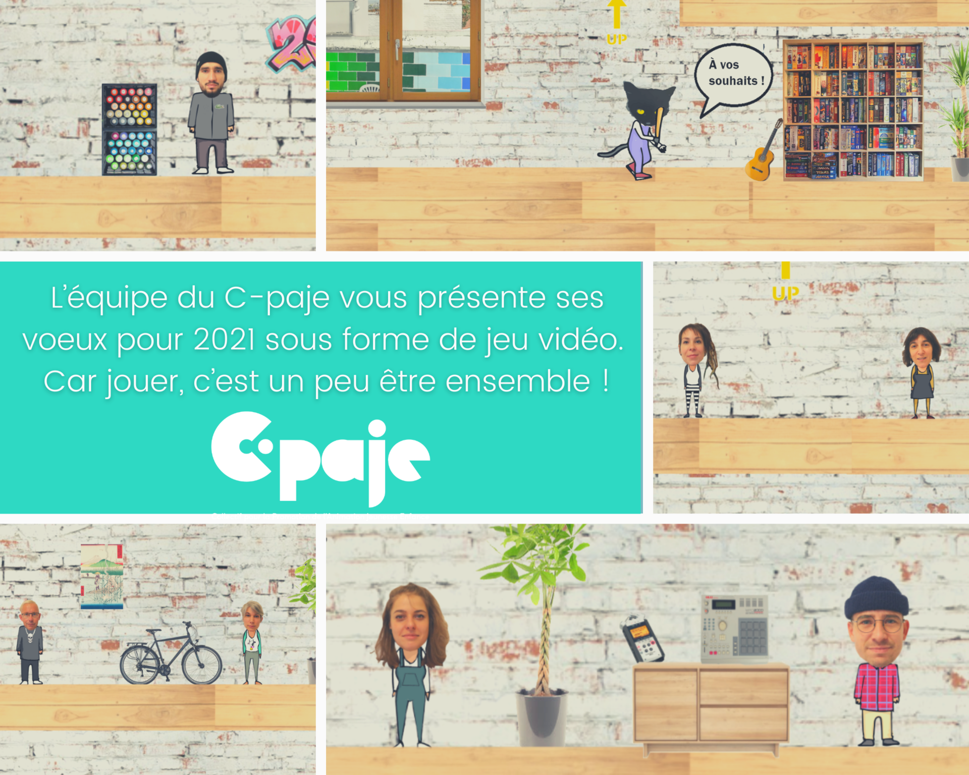 L'équipe du C-paje vous présente ses bons vœux 2021 en jeu vidéo !