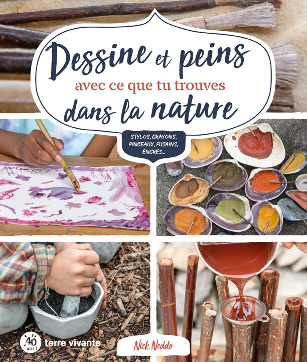 Coup de diy : Dessine et peins avec ce que tu trouves dans la nature