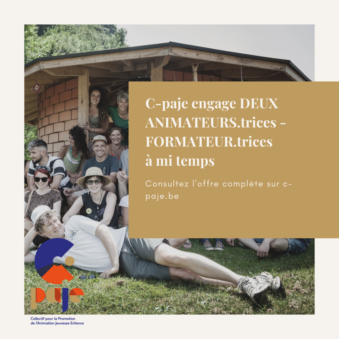 C-paje engage 2 animateurs.trices - formateurs.trices !