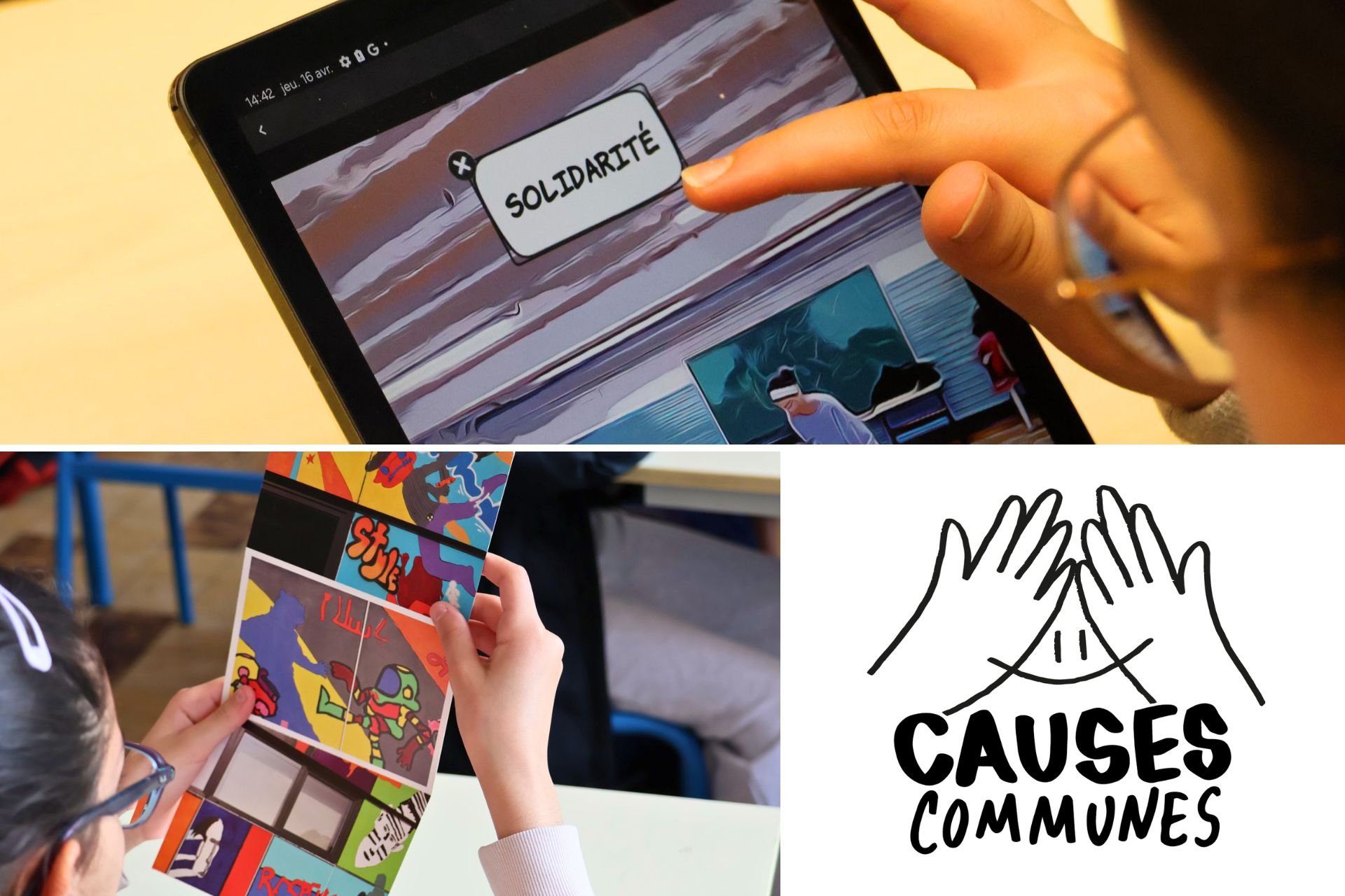 Transformer les cr&eacute;ations des jeunes en cartes postales